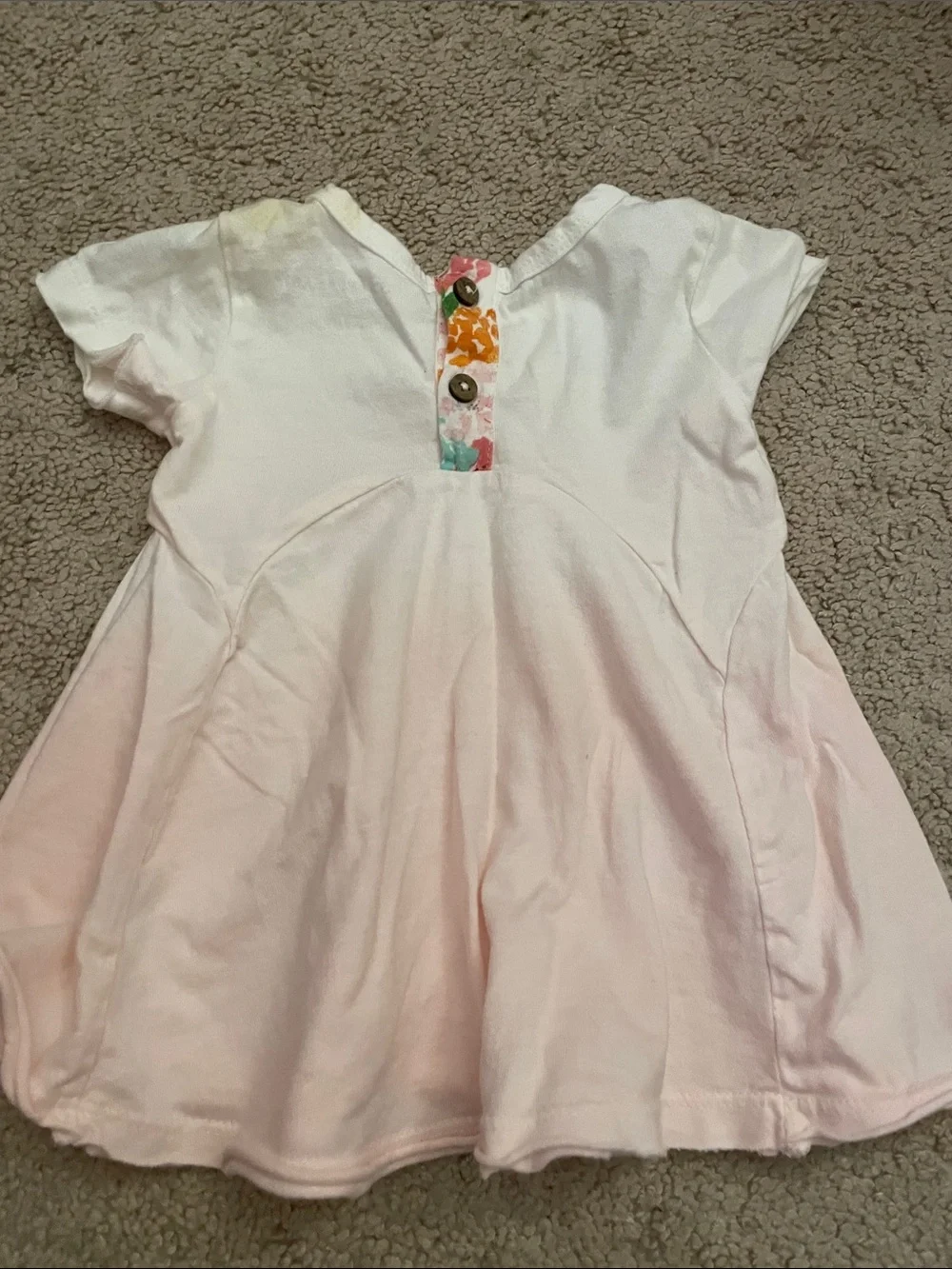 Burt's Bees Baby Pink Ombre Tunic with Floral Leggings